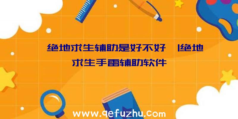 「绝地求生辅助是好不好」|绝地求生手雷辅助软件